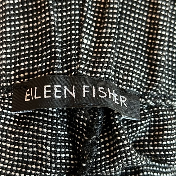 Eileen Fisher Organic Linen Ankle-Cropped Pants Effortless Sustainable Style - Picture 4 of 5